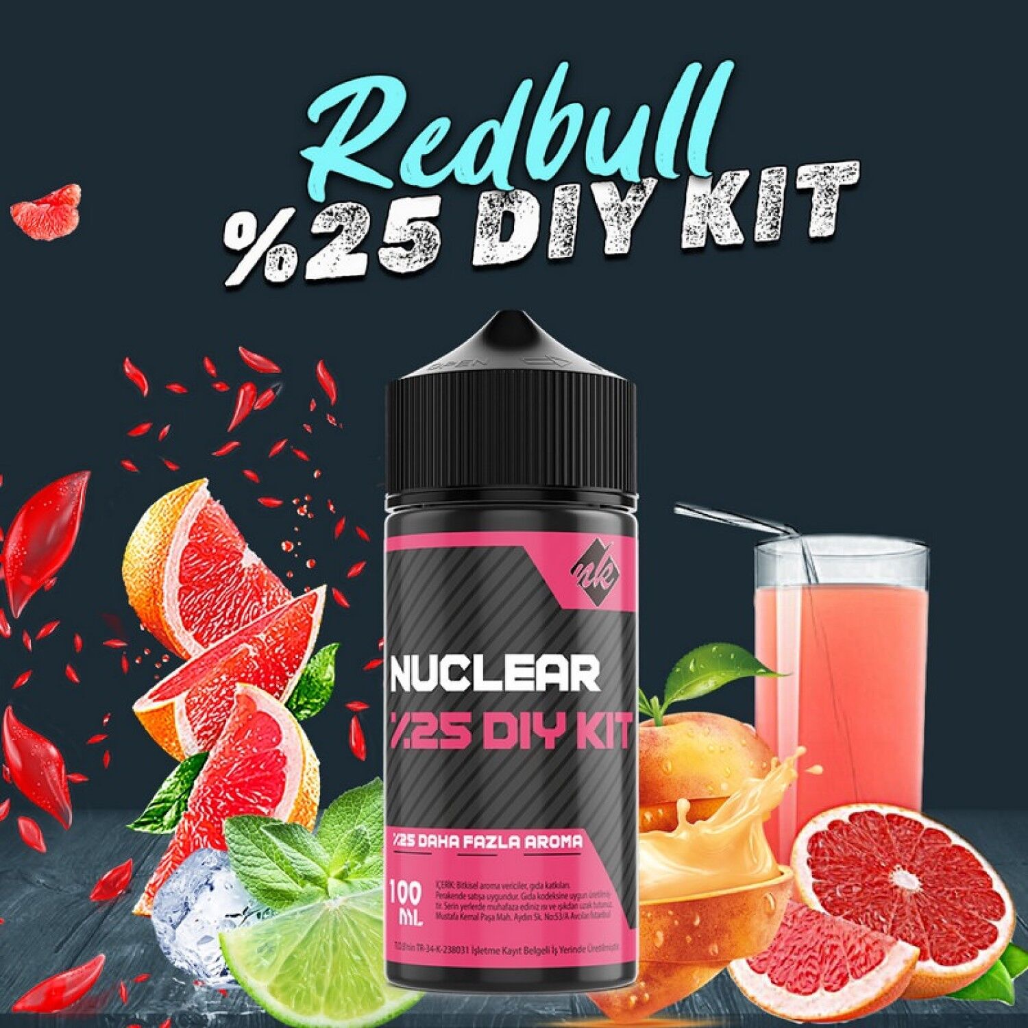 %25 Redbull Yoğun Aroma Dıy-Kit