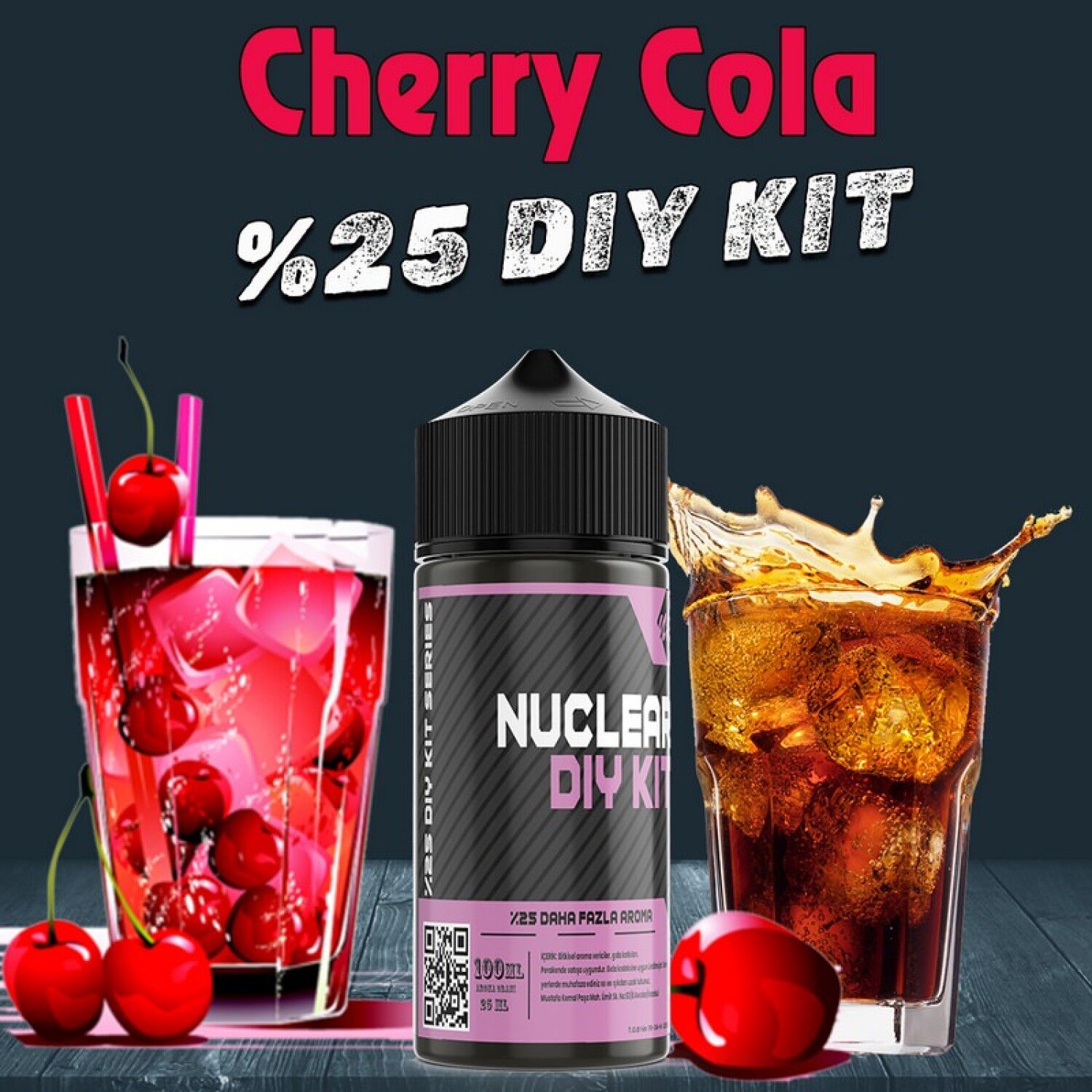 %25 Cherry Cola Yoğun Aroma Dıy-Kit Vamp Serisi