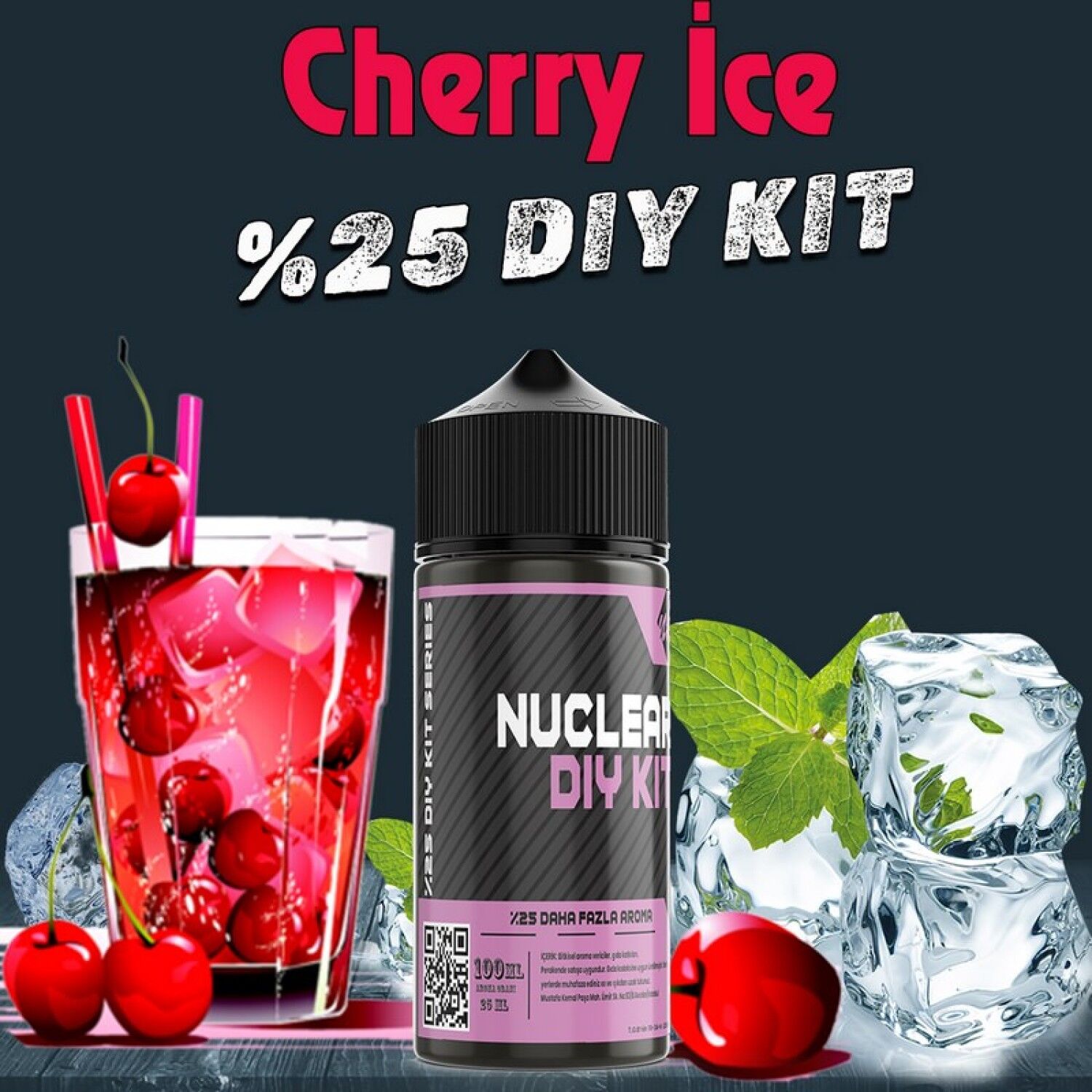 %25 Cherry İce Yoğun Aroma Dıy-Kit Vamp Serisi