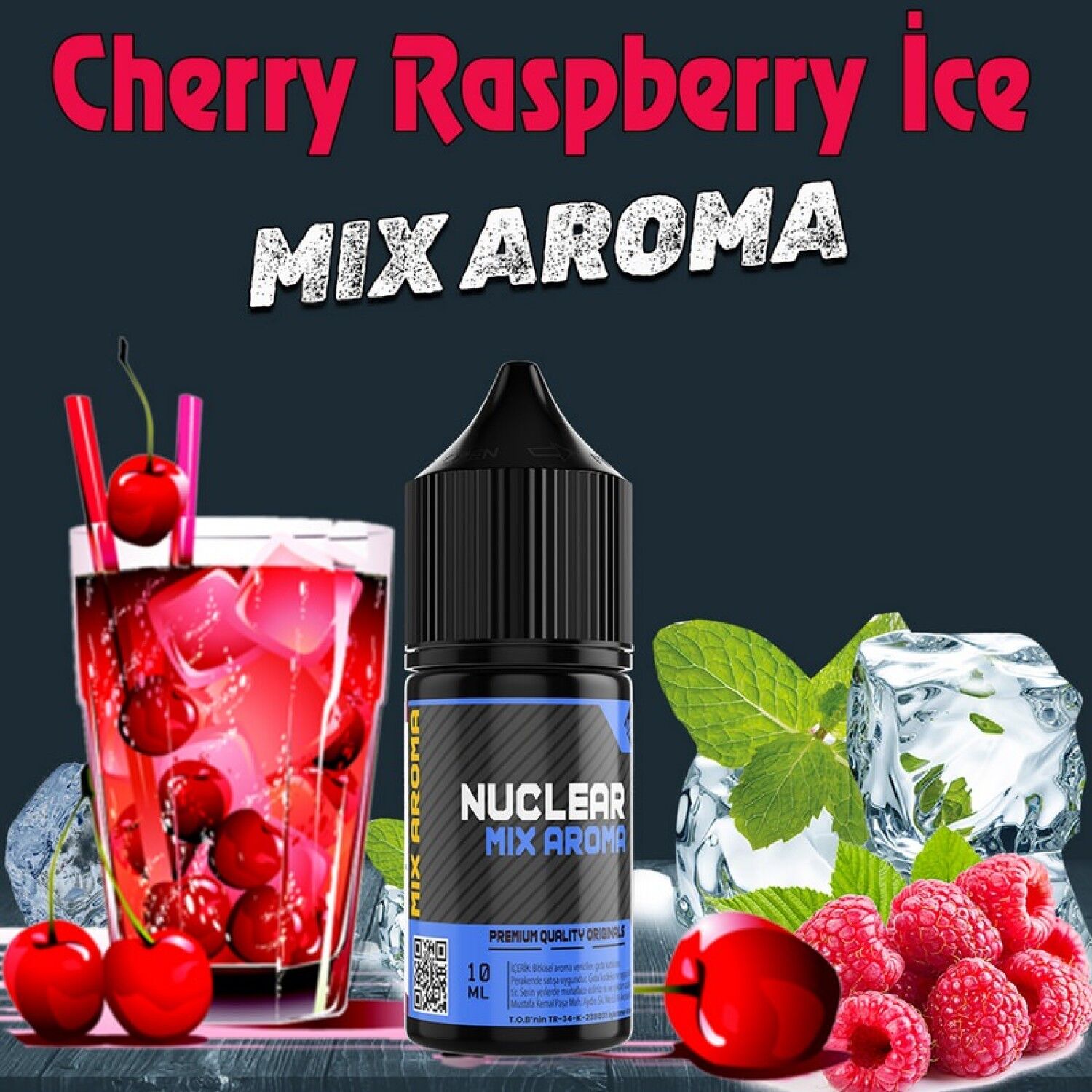 Cherry Raspberry İce Mix Aroma Vamp Serisi