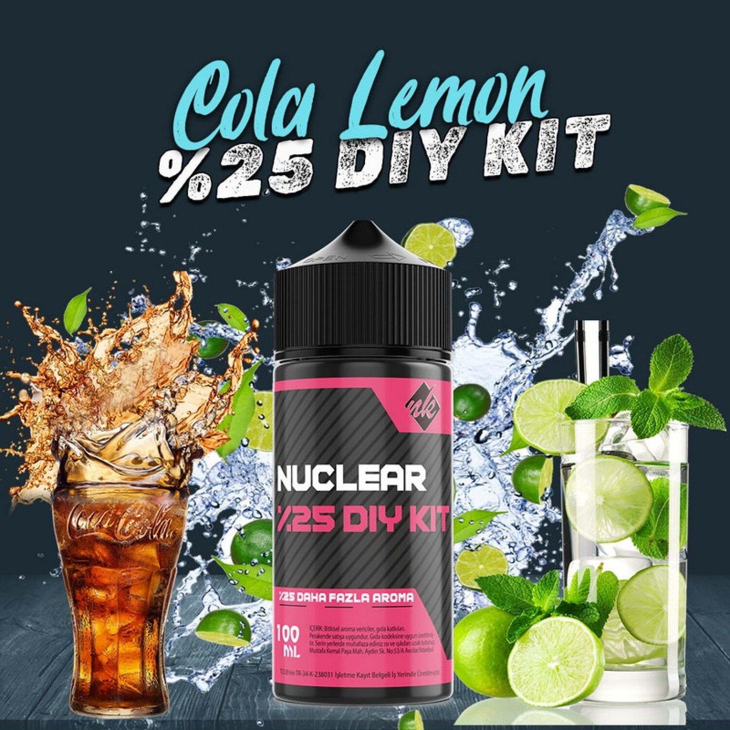 %25 Cola Lemon Yoğun Aroma Dıy-Kit