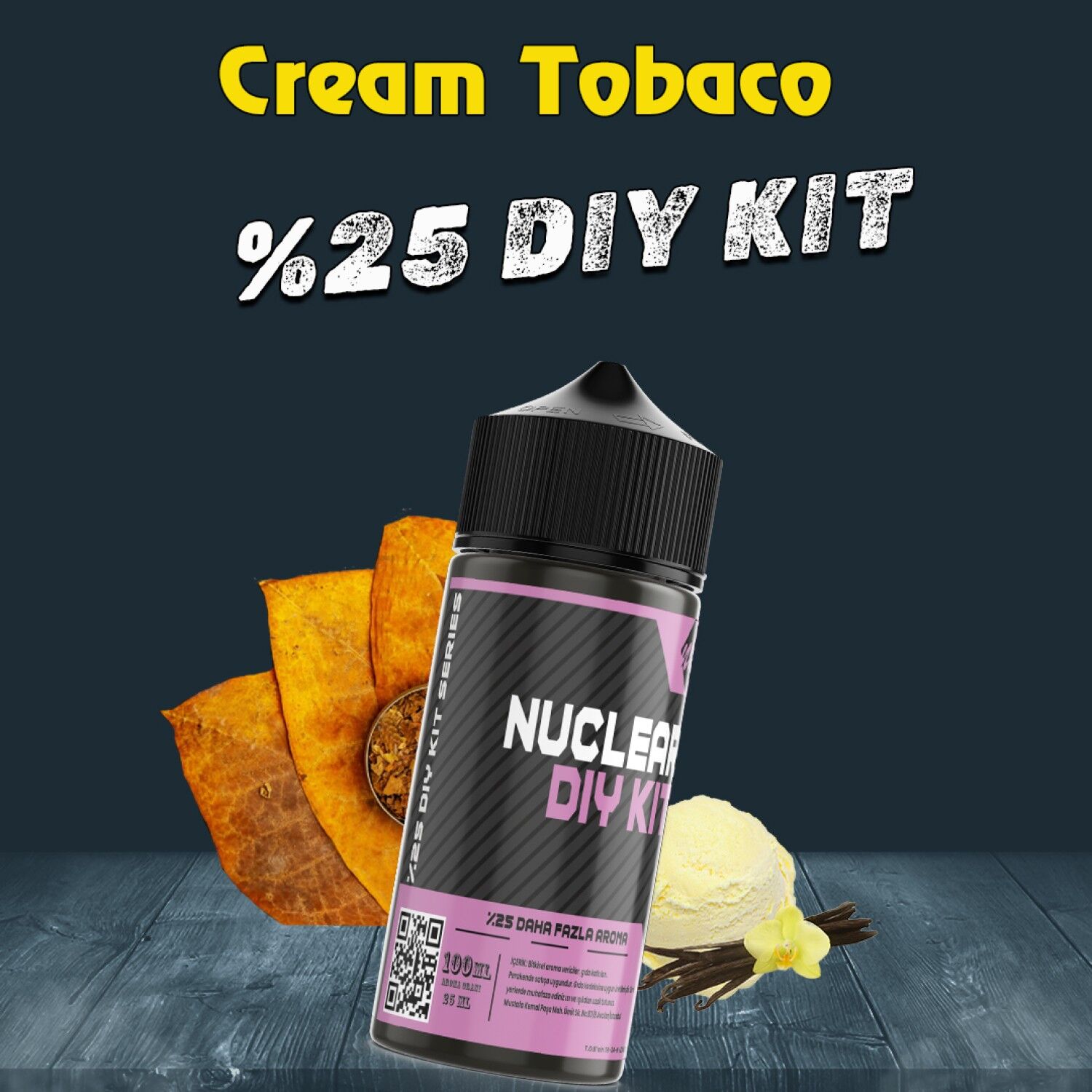 %25 Cream Tobaco Yoğun Aroma Dıy-Kit Drif Serisi