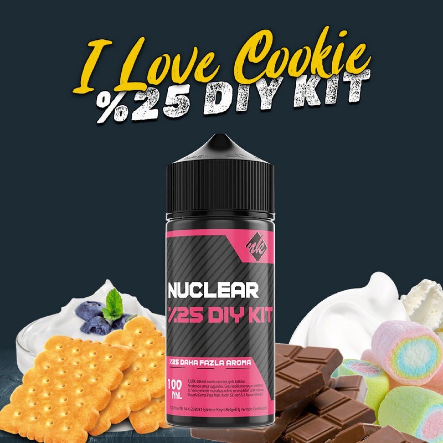 %25 İ Love Cookie Yoğun Aroma Dıy-Kit