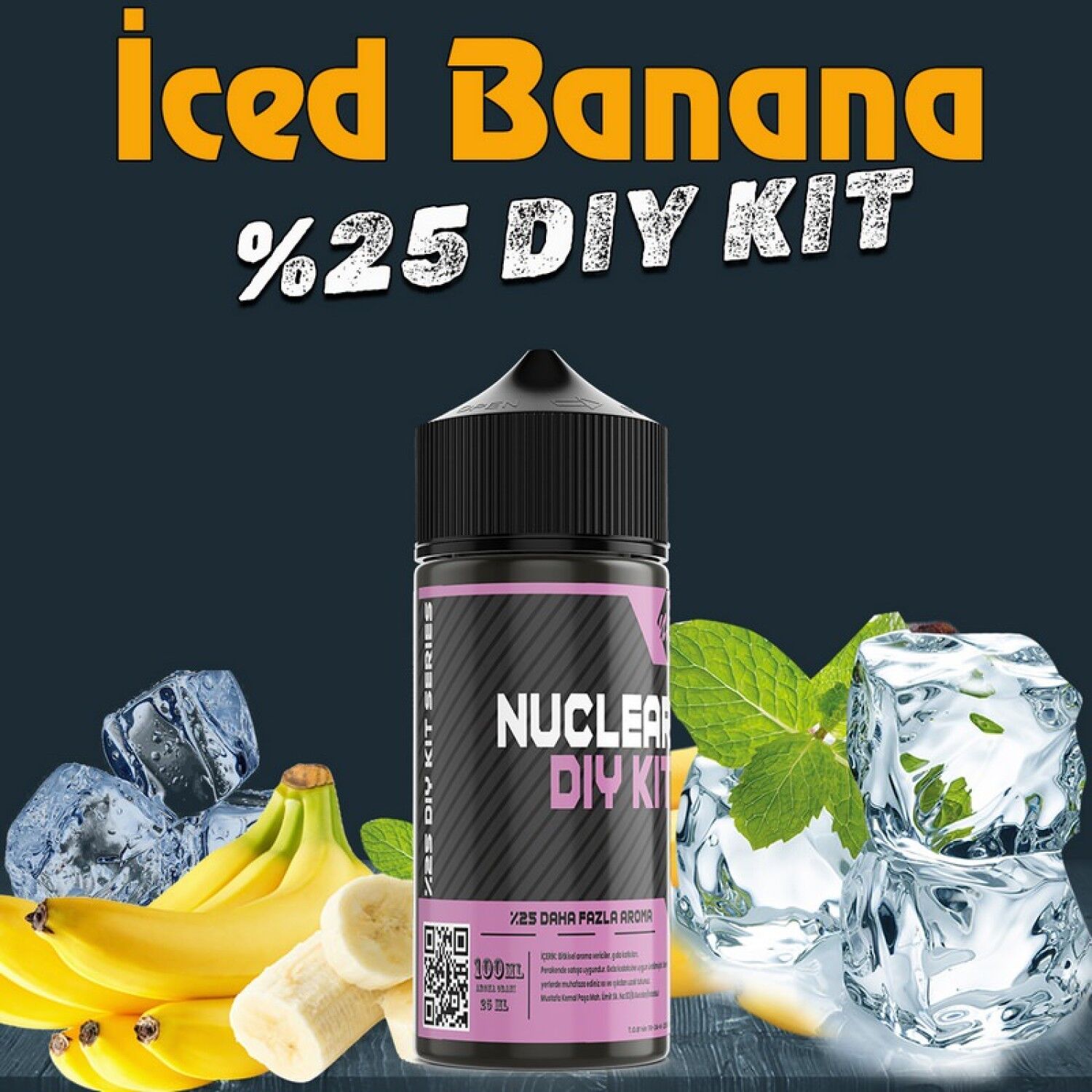 %25 İced Banana Yoğun Aroma Dıy-Kit Vamp Serisi