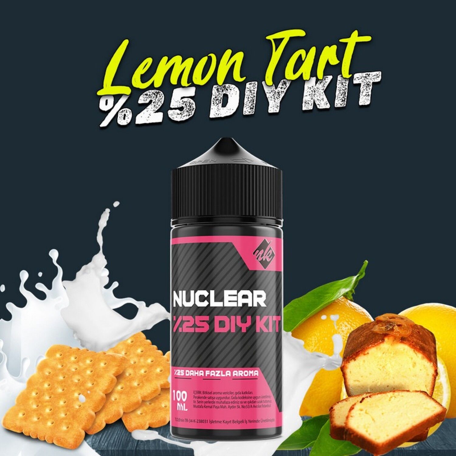 %25 Lemon Tart Yoğun Aroma Dıy-Kit