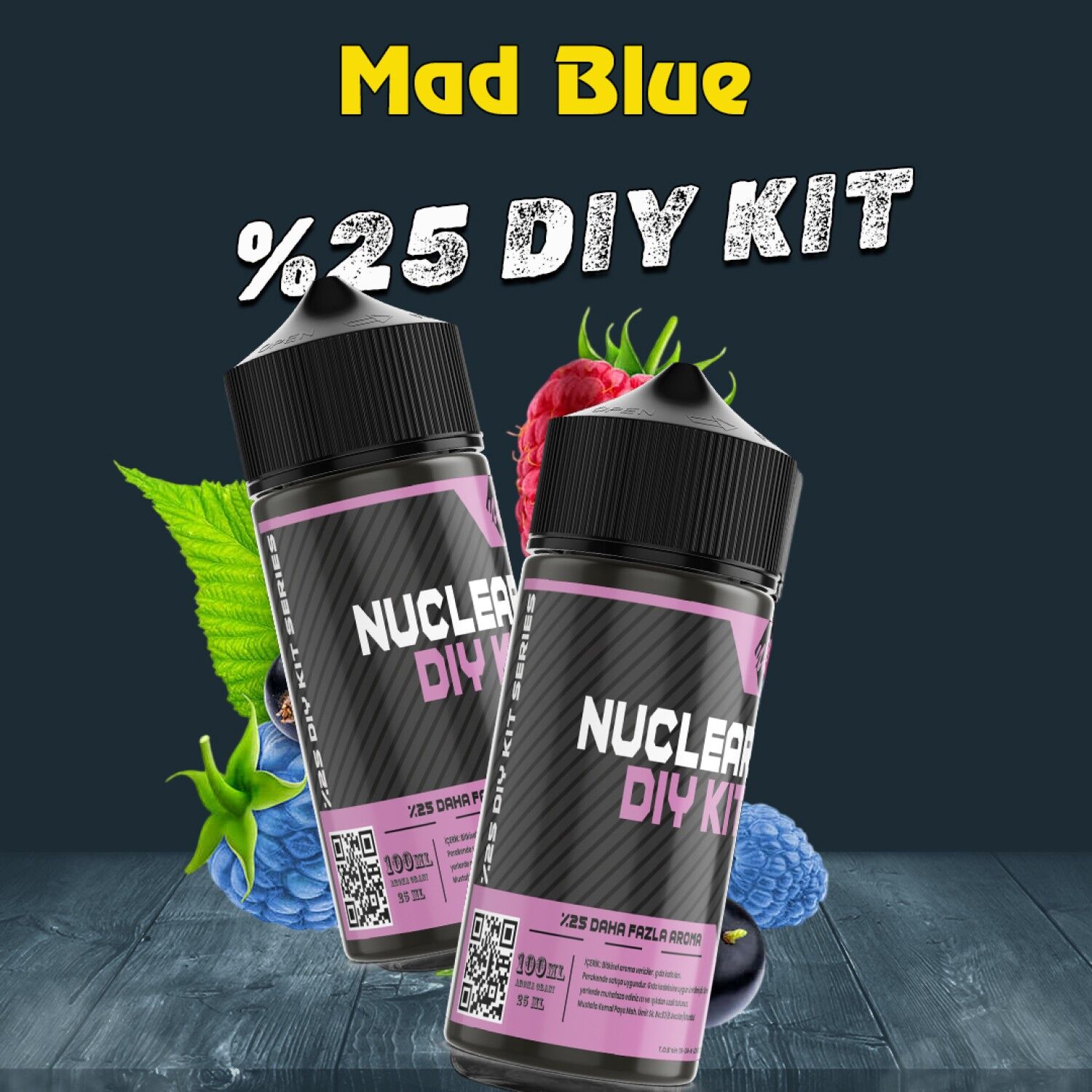%25 Mad Blue Yoğun Aroma Dıy-Kit Drif Serisi