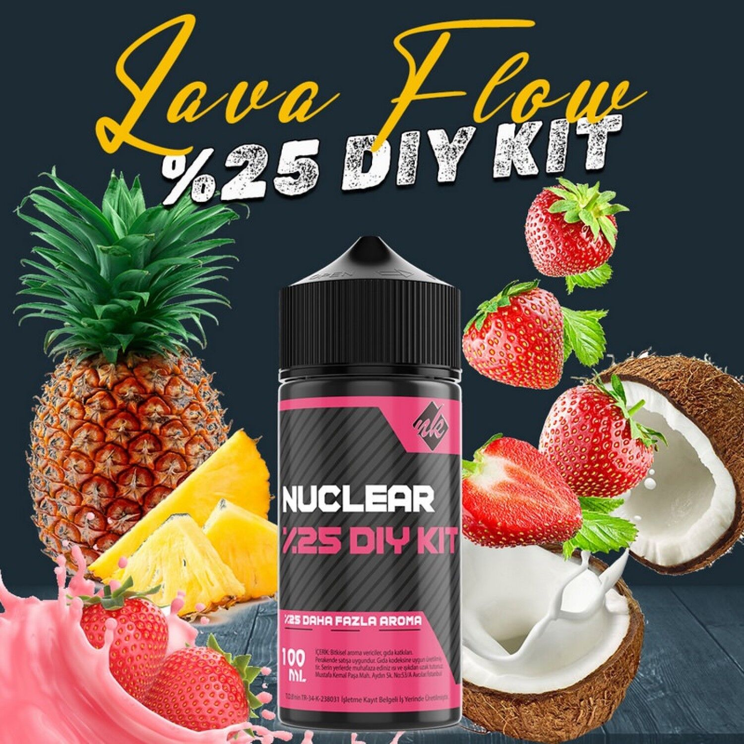 %25 Naked Lava Flow Yoğun Aroma Dıy-Kit