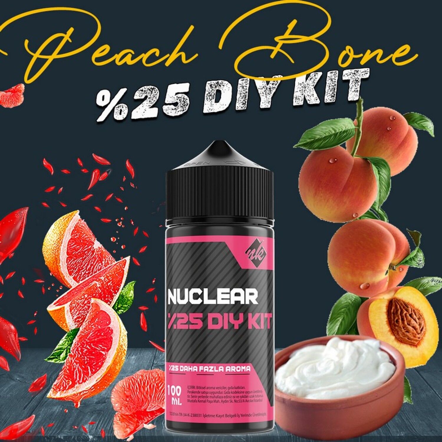 %25 Peach Bone Yoğun Aroma Dıy-Kit