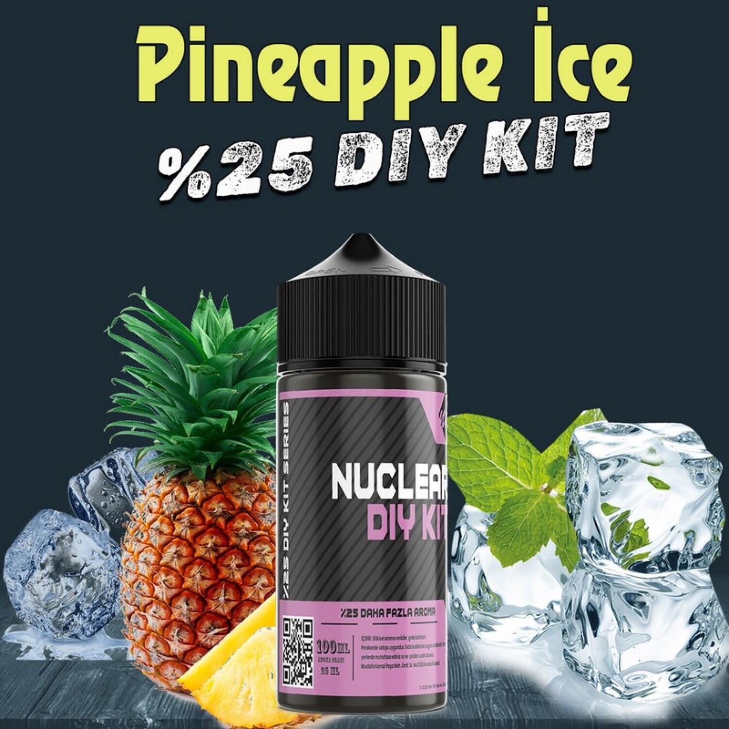%25 Pineapple İce Yoğun Aroma Dıy-Kit Vamp Serisi