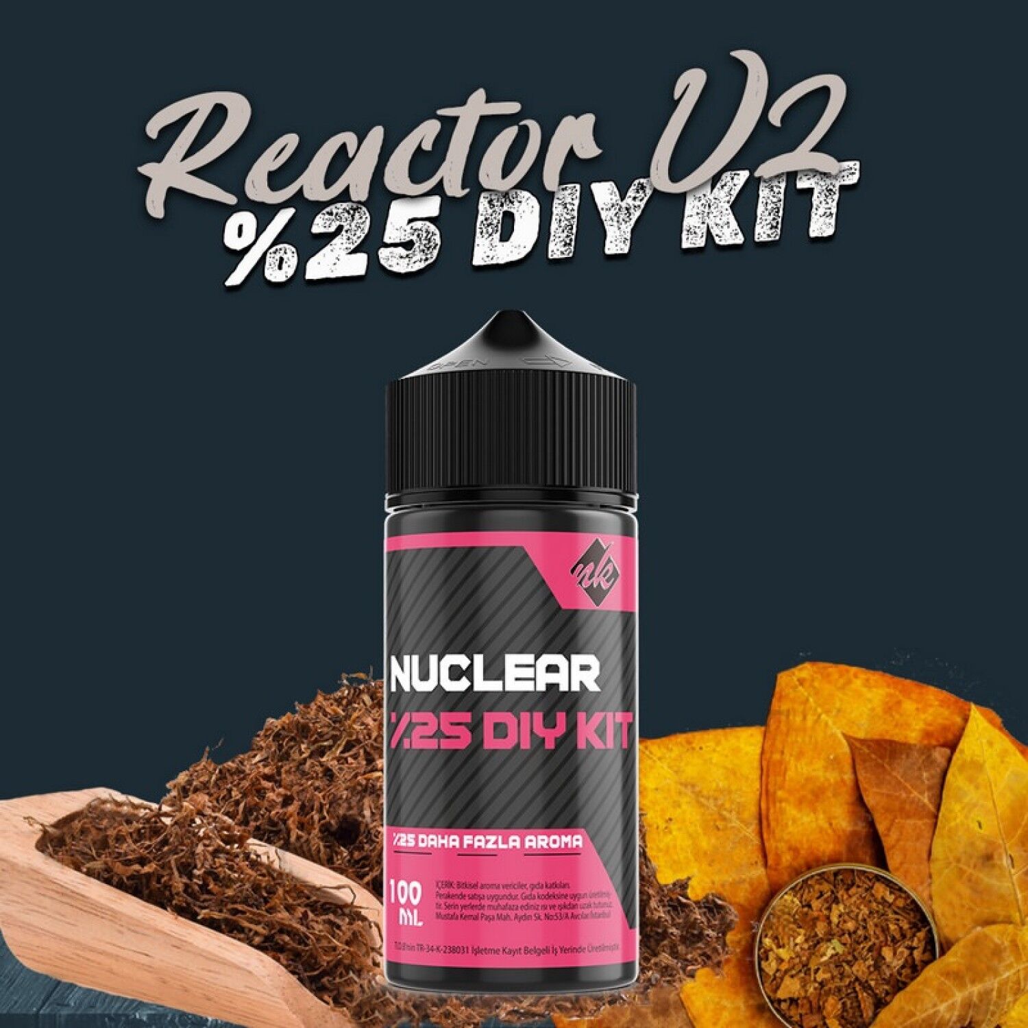 %25 Reactor V2 Yoğun Aroma Dıy-Kit