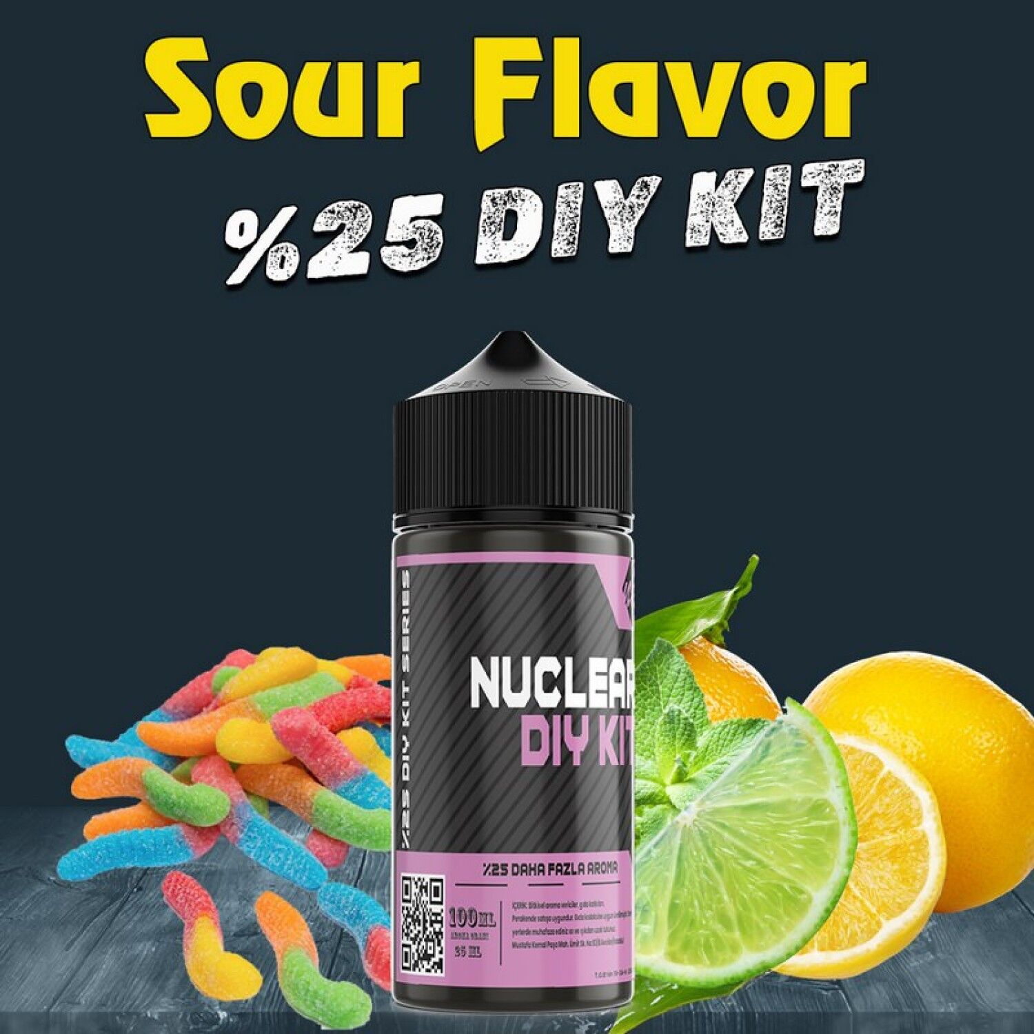 %25 Sour Flavor Yoğun Aroma Dıy-Kit