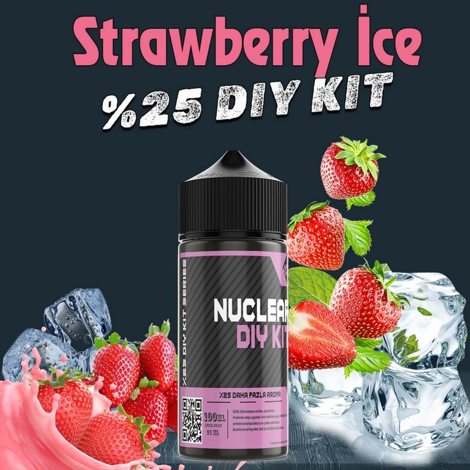 %25 Strawberry İce Yoğun Aroma Dıy-Kit Vamp Serisi