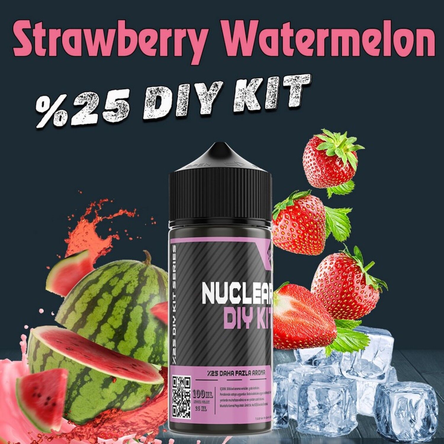 %25 Strawberry Watermelon Yoğun Aroma Dıy-Kit Doz Serisi