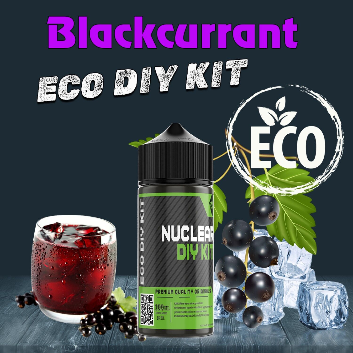 Eco Blackcurrant İce Aroma Dıy-Kit