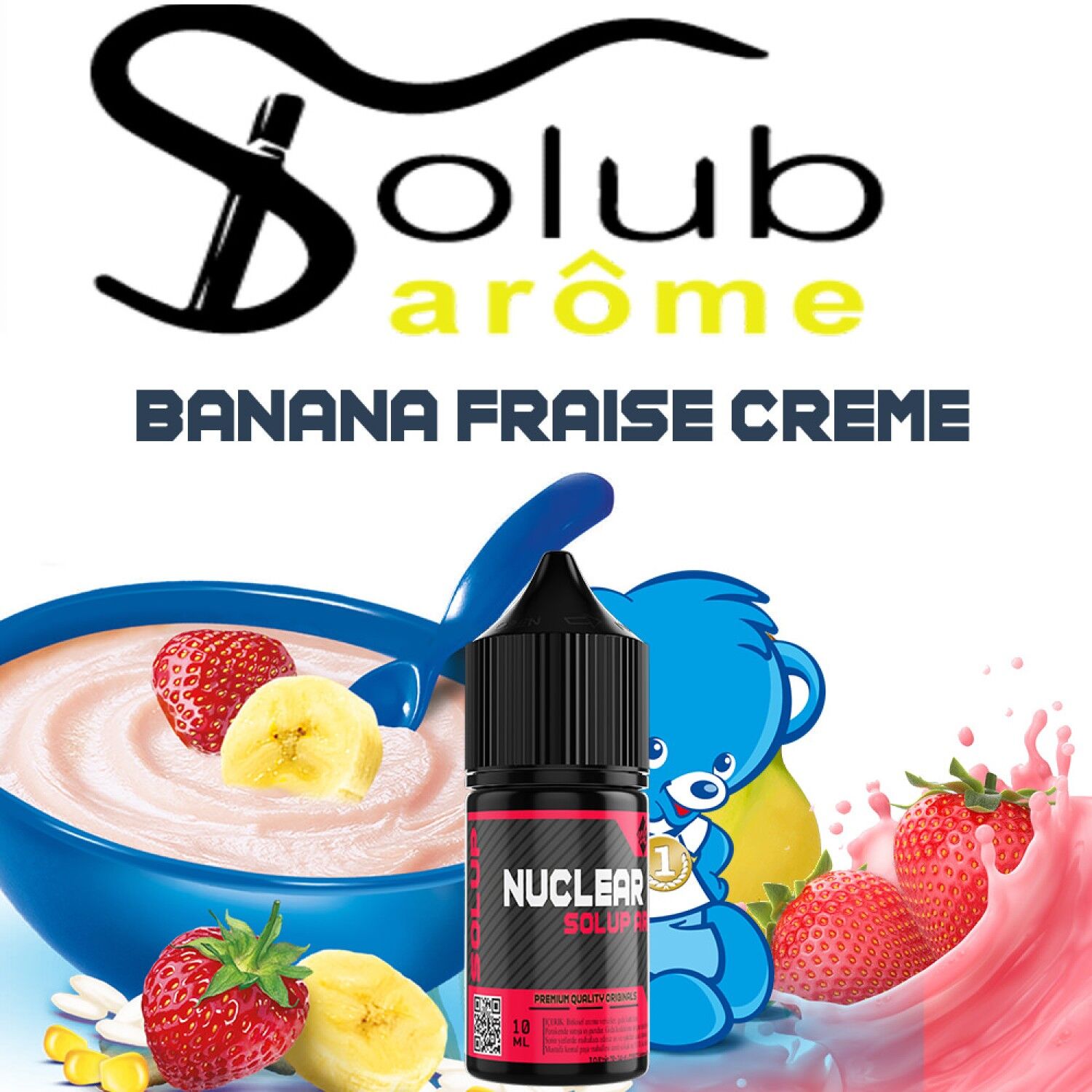 Solub Banana Fraise Creme Aroma
