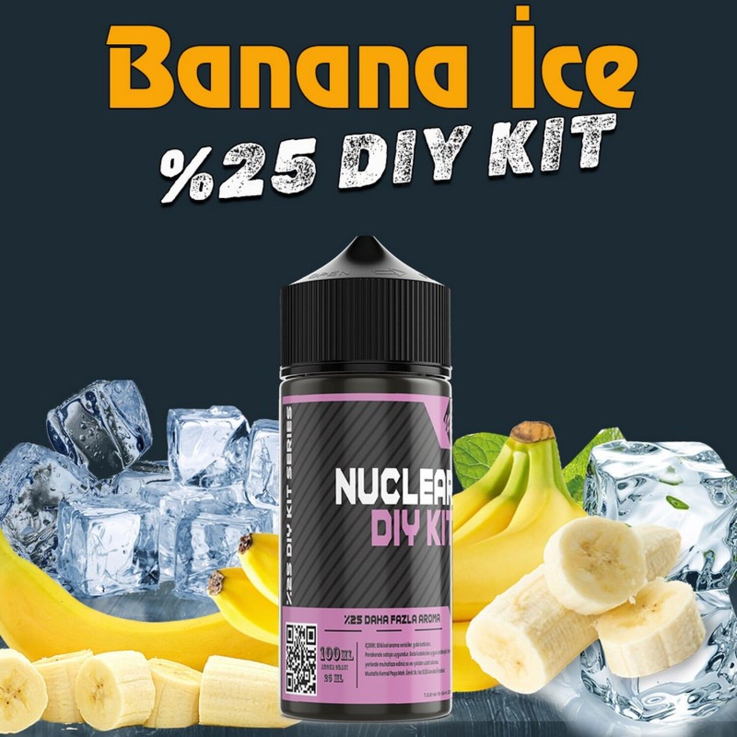 %25 Banana İce Yoğun Aroma Dıy-Kit