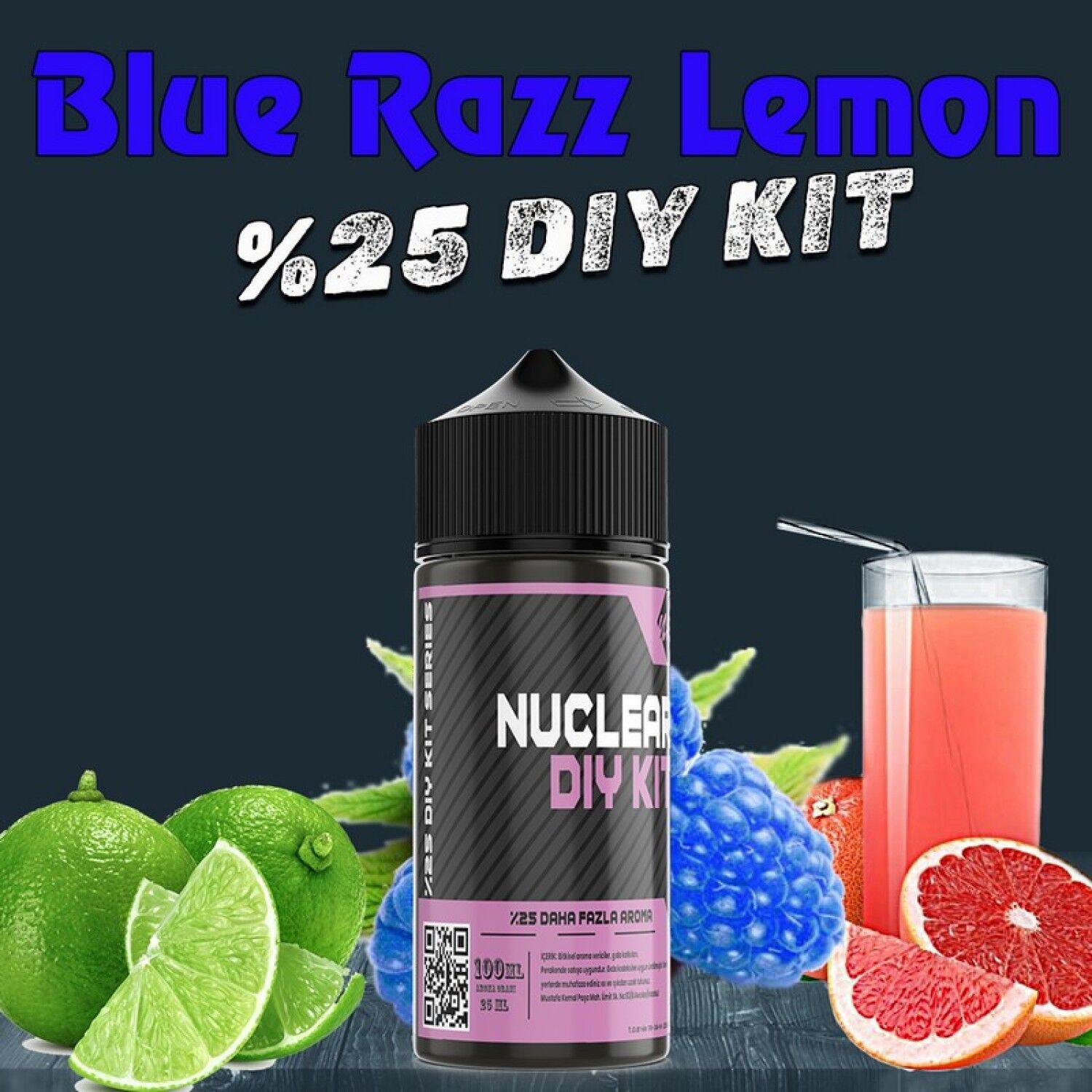 %25 Blue Razz Lemonade Yoğun Aroma Dıy-Kit